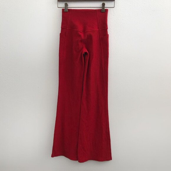 ATHLETA Salutation Stash Rib Flare red XS Size - Picture 3 of 9